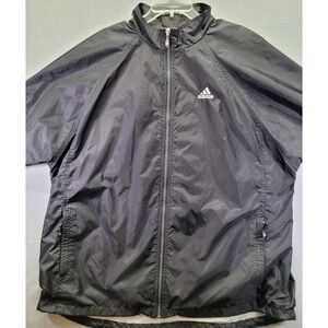 Vintage Adidas Jacket Men's XL‎  Nylon Windbreaker Retro 90s Hip Hop Lined